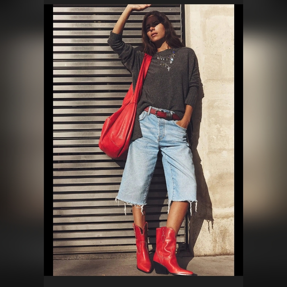 Free People We The Free Jam Session Relaxed Capri Light Jeans - Picture 3 of 15